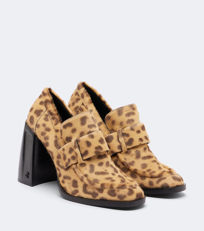 JIMMY CHOO Tylor leopard-print calf hair loafer pumps