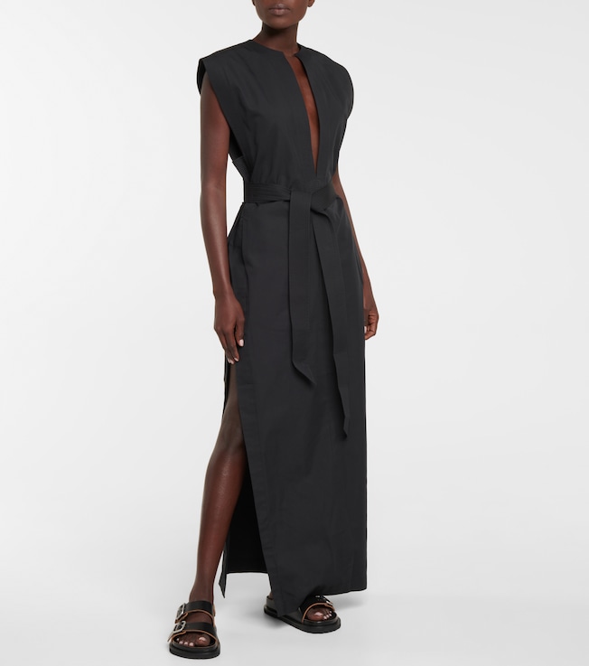 Wardrobe.NYC Cotton and silk maxi dress