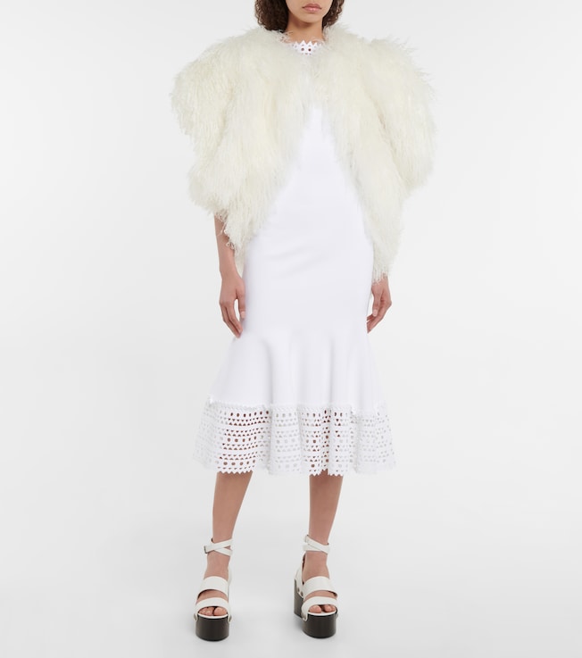 Alaïa Shearling bolero jacket