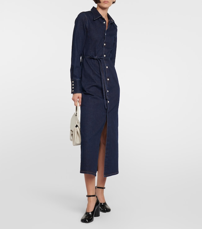 MM6 Maison Margiela Belted denim shirt dress