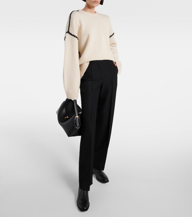 TOTEME High-rise straight pants