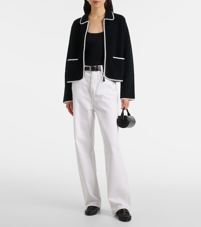 Jardin des Orangers Wool and cashmere zip-up sweater