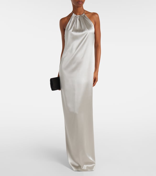 Ralph Lauren Collection Corra halterneck satin gown