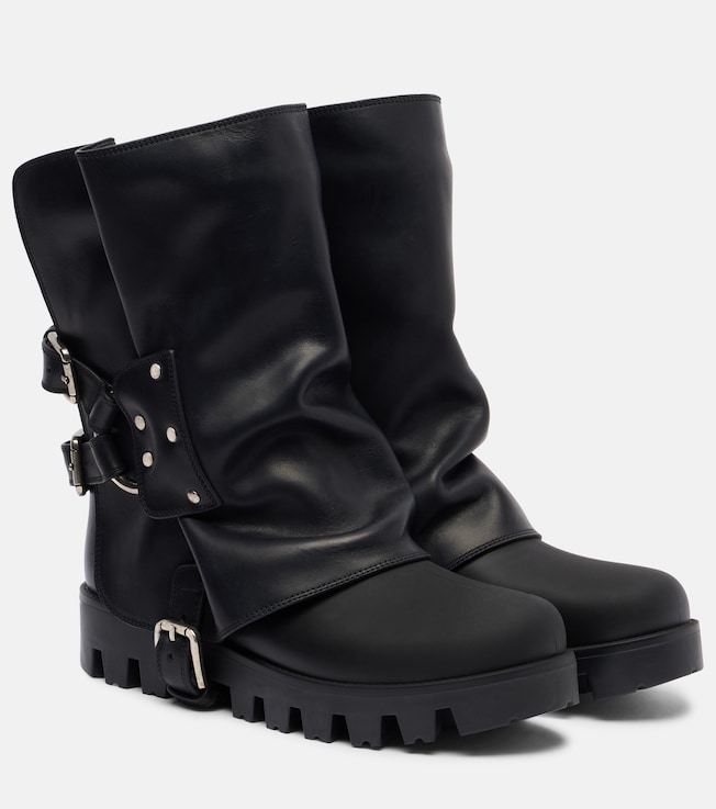 Dolce&Gabbana Leather biker boots