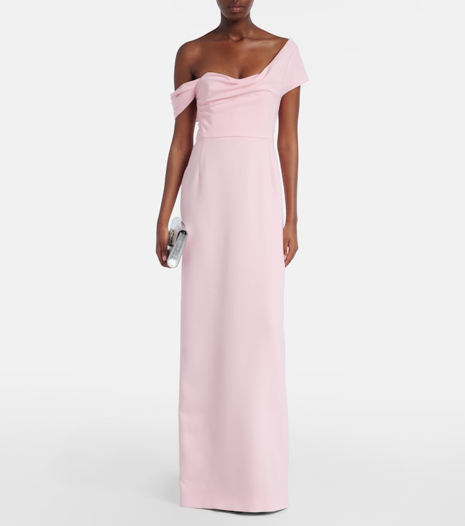 Carolina Herrera Sofia crêpe bustier gown