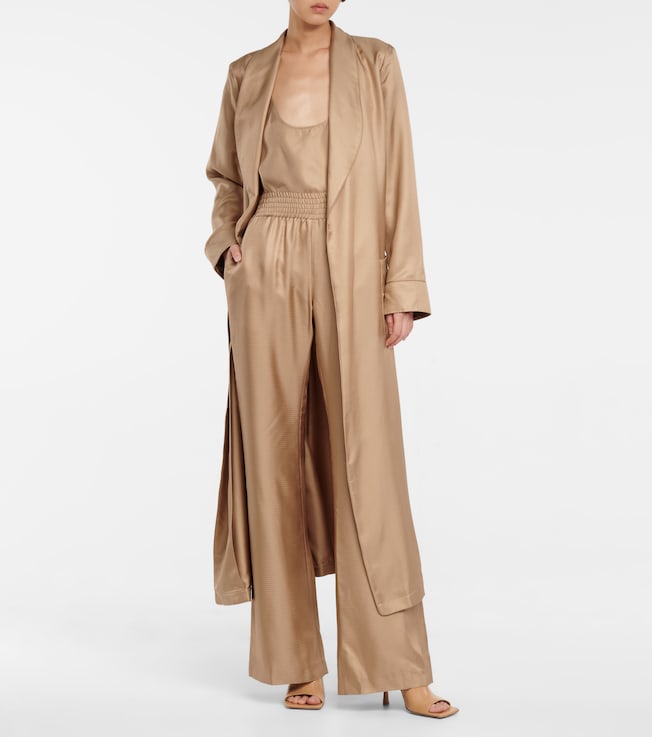 Gabriela Hearst Themis wide-leg silk pants