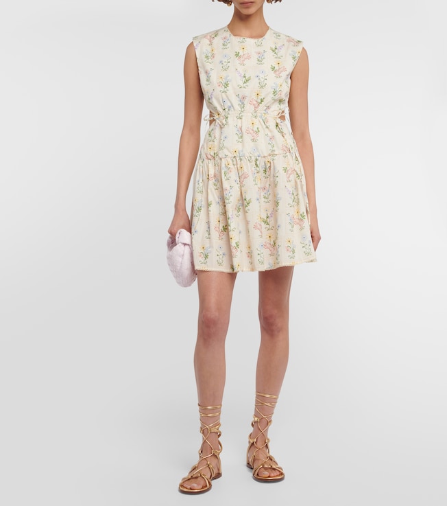 Agua by Agua Bendita Sucré Pradera cotton poplin minidress