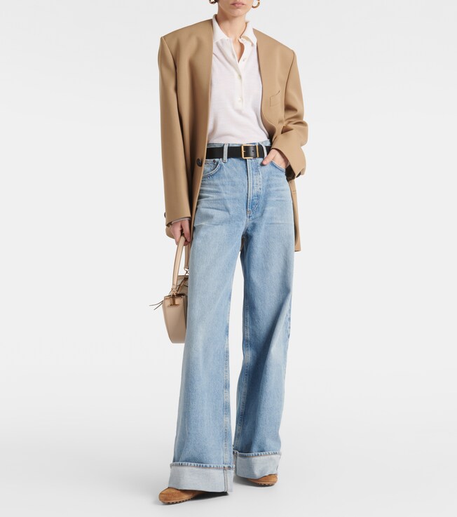 Agolde Dame high-rise wide-leg jeans 