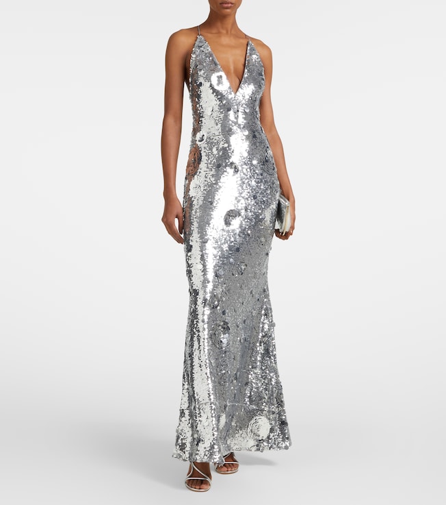 The New Arrivals Ilkyaz Ozel Claudie sequined gown