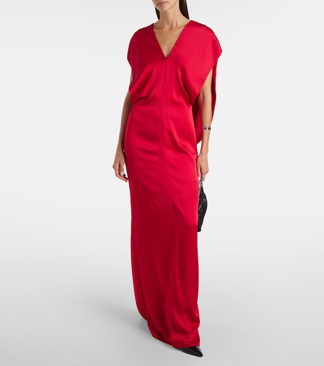 Stella McCartney Draped satin gown 