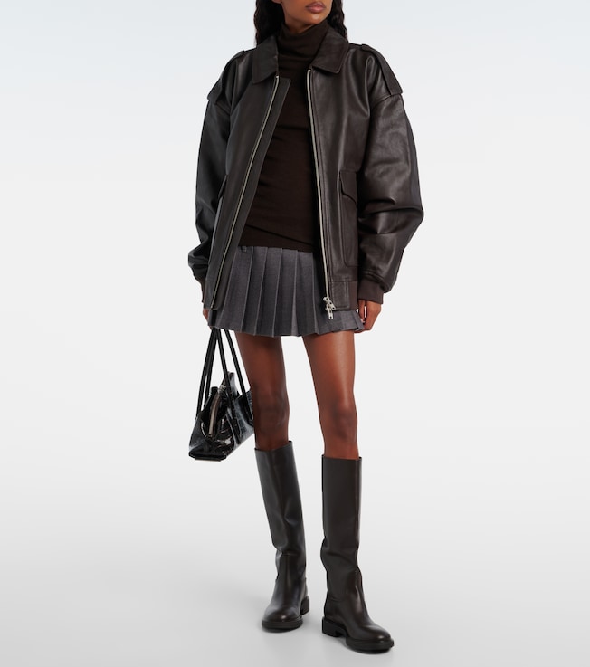 The Frankie Shop Viper leather jacket