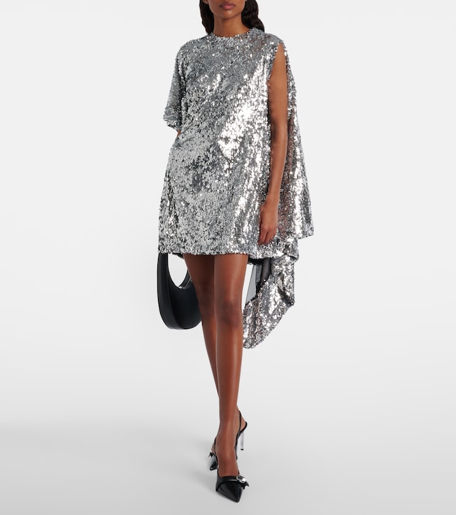 Coperni Coperni Zero Waste draped sequined minidress