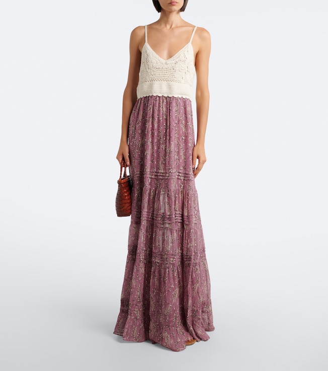 Veronica Beard Josiane floral maxi dress