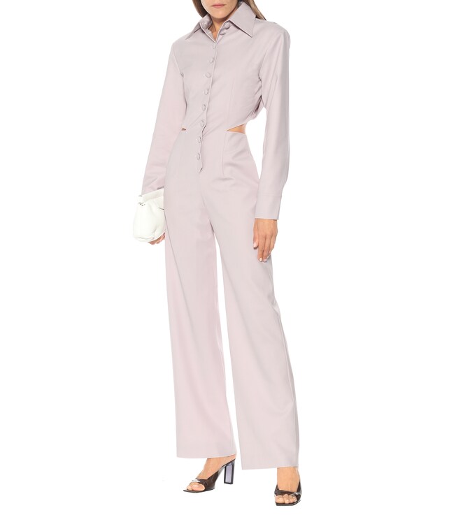 Matériel Tbilisi Cutout wool-blend jumpsuit