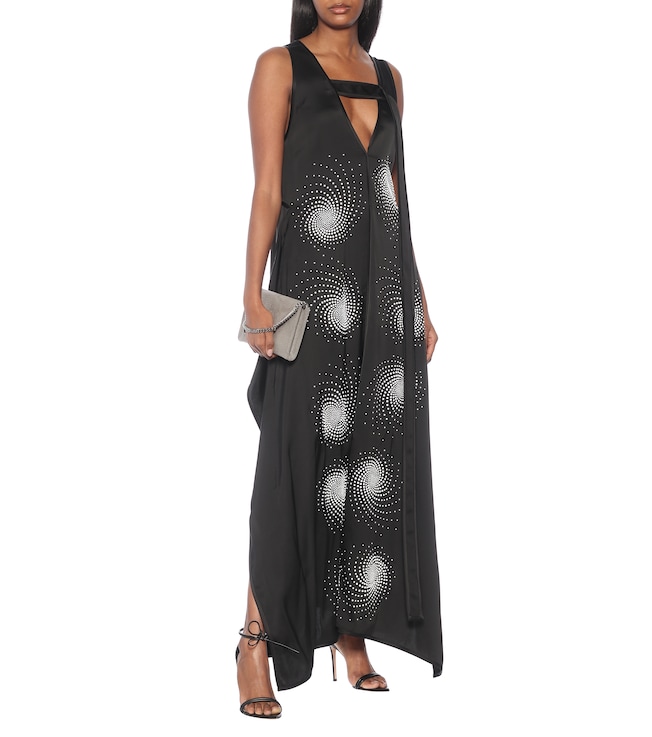 Stella McCartney Embellished stretch-satin gown