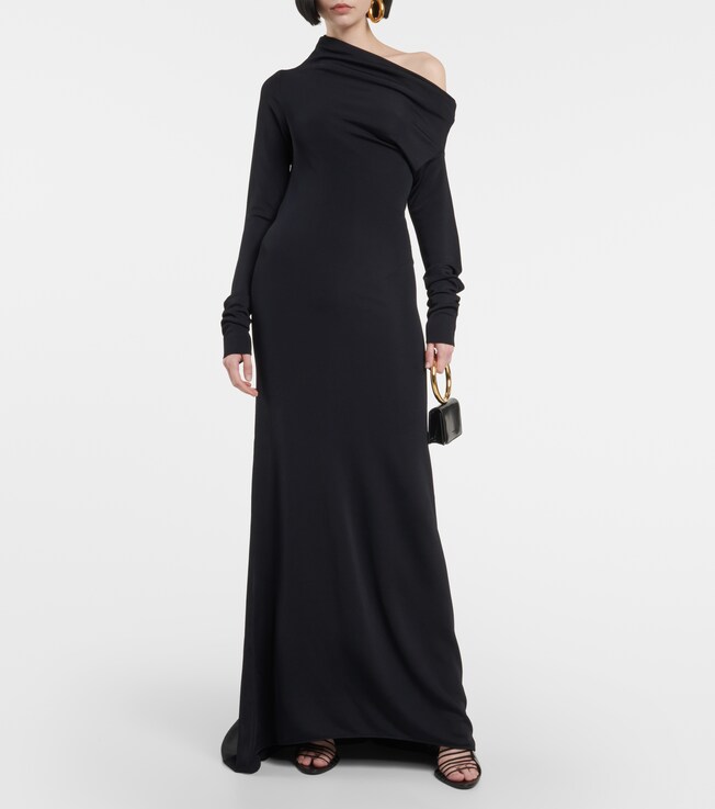 Ferragamo One-shoulder jersey gown