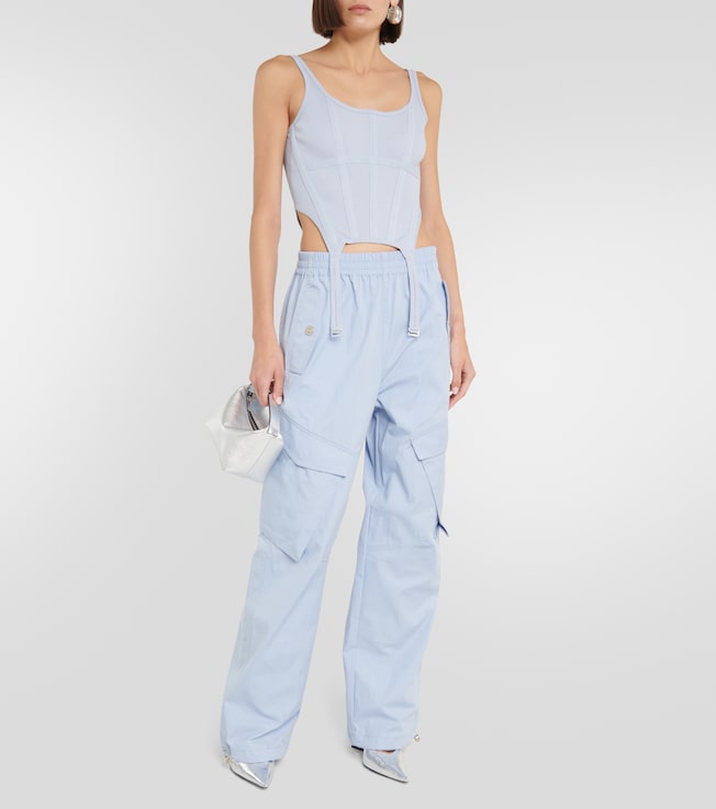 Dion Lee Cotton jersey bustier