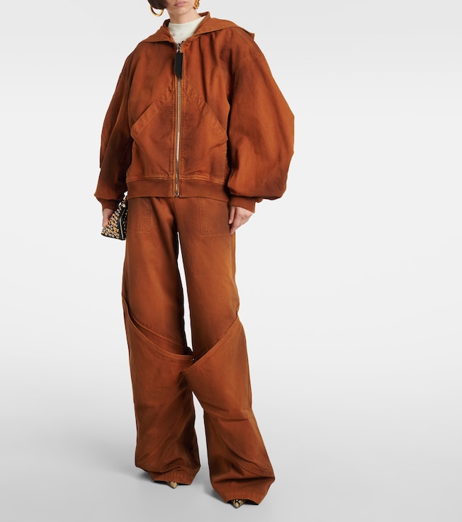 THE ATTICO Oversized wide-leg jeans