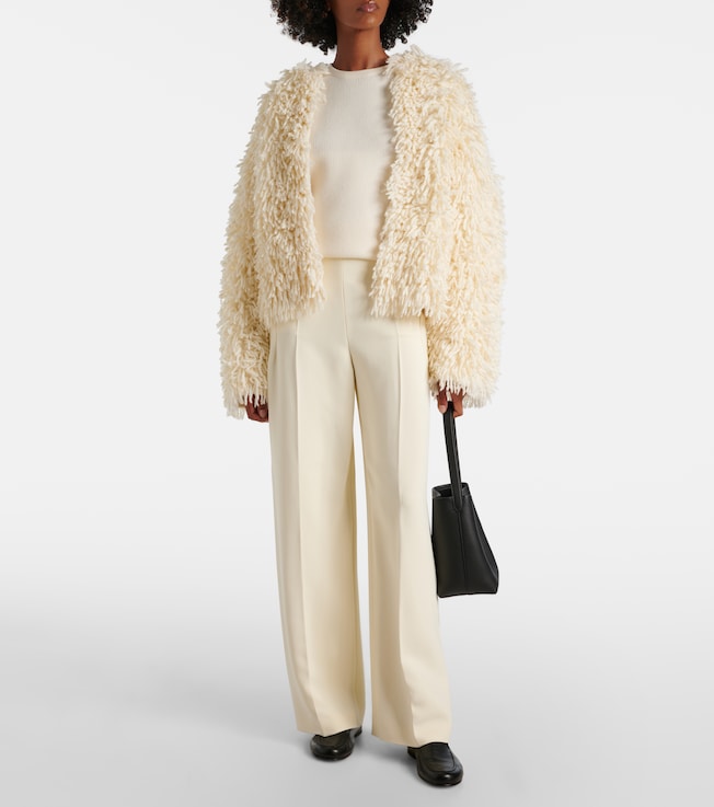 Fforme Van fringed wool-blend jacket
