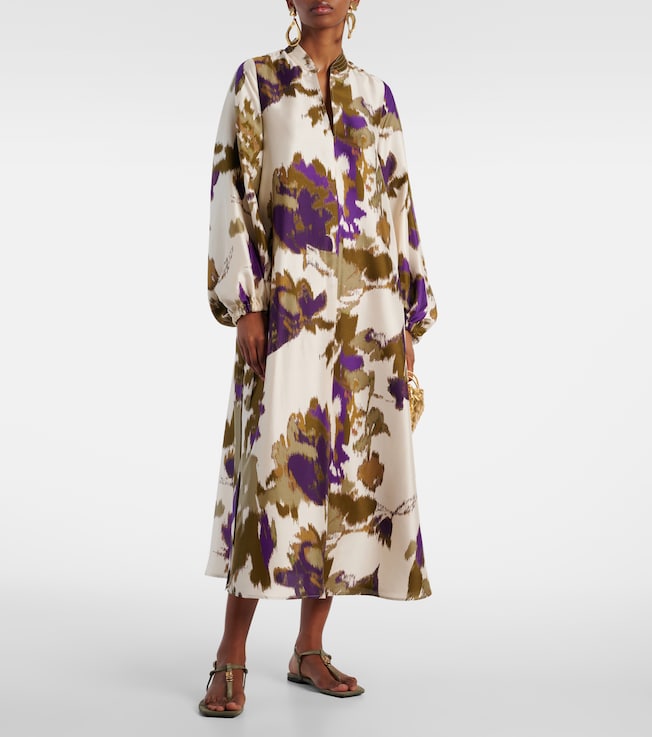 Max Mara Maesa printed silk maxi dress