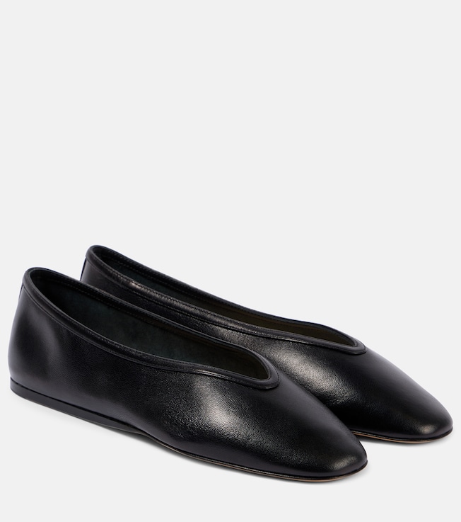 LE MONDE BERYL Luna leather ballet flats