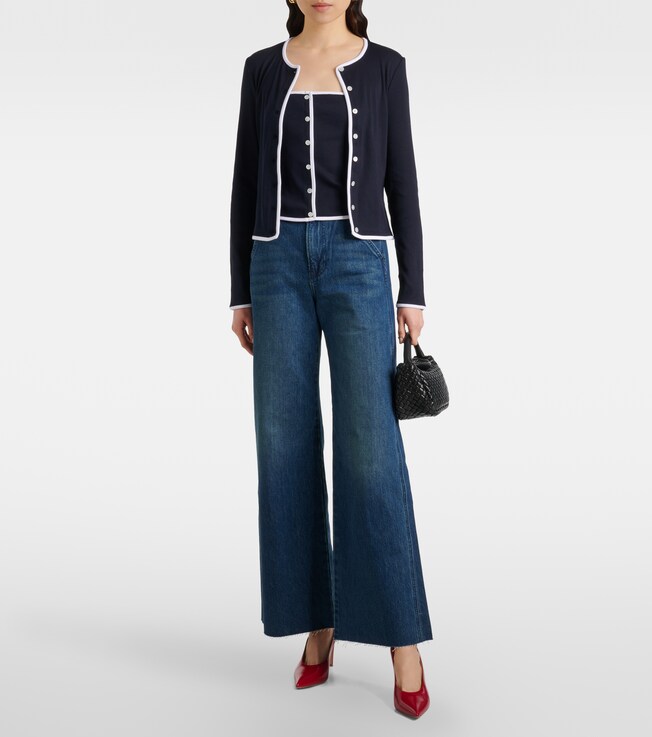 Veronica Beard Valley cotton-blend tube top