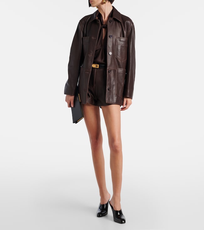 NOUR HAMMOUR Leather jacket