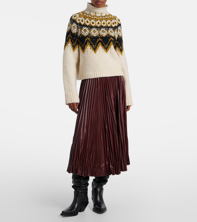 Proenza Schouler White Label Rosalyn plissé midi skirt
