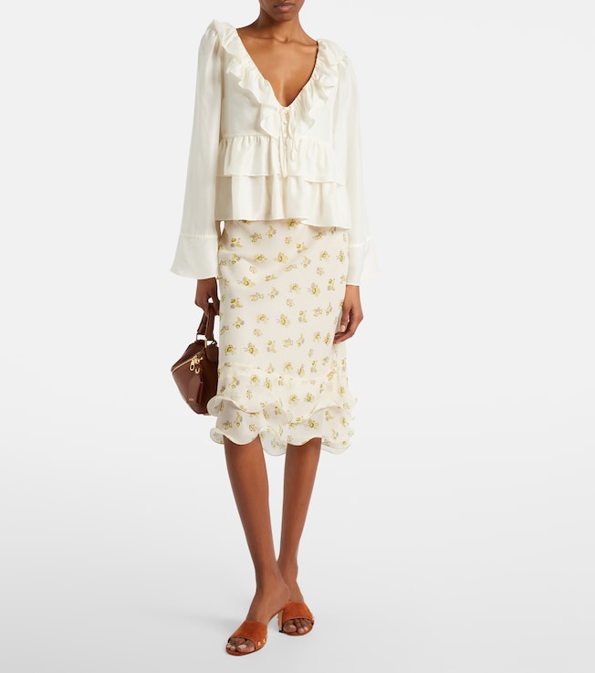 Dorothee Schumacher Ruffled silk shirt