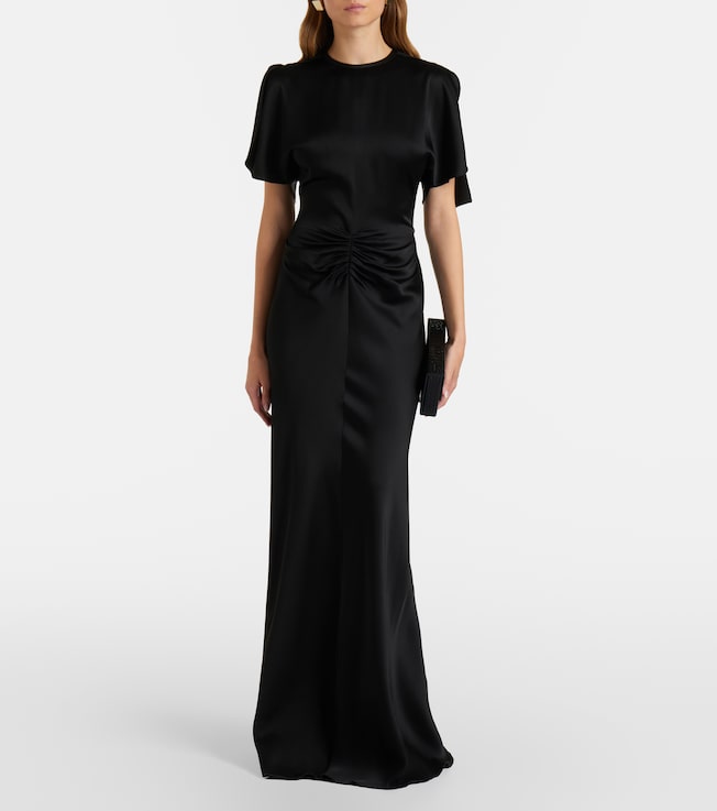 Victoria Beckham Isabella gathered satin gown