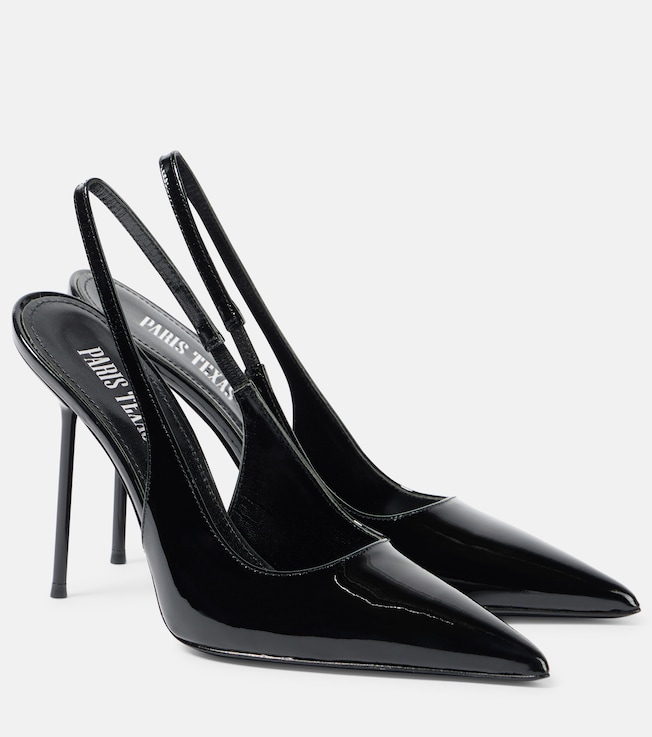 Paris Texas Lidia patent leather slingback pumps