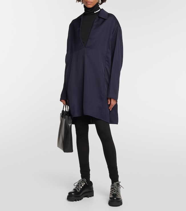 Jil Sander Logo turtleneck sweater