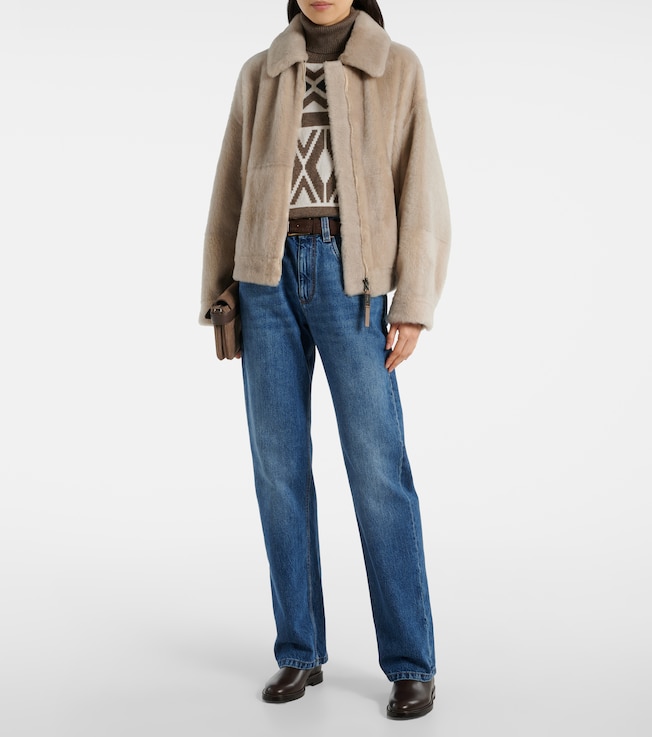 Brunello Cucinelli High-rise straight jeans