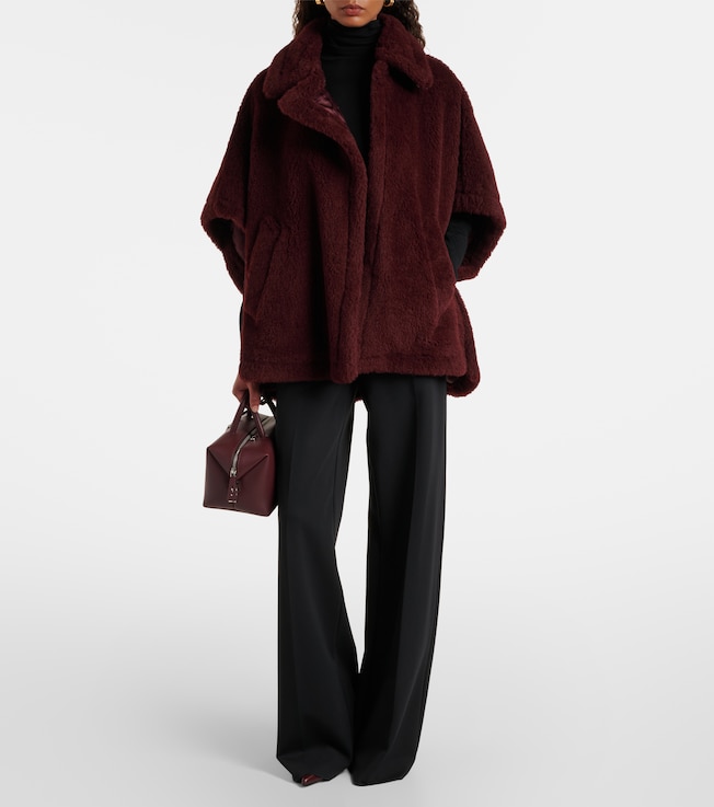 Max Mara Tebe alpaca wool-blend cape