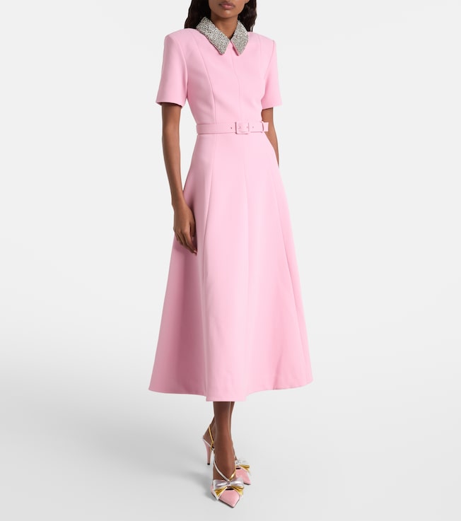 Rebecca Vallance Xena embellished crêpe midi dress