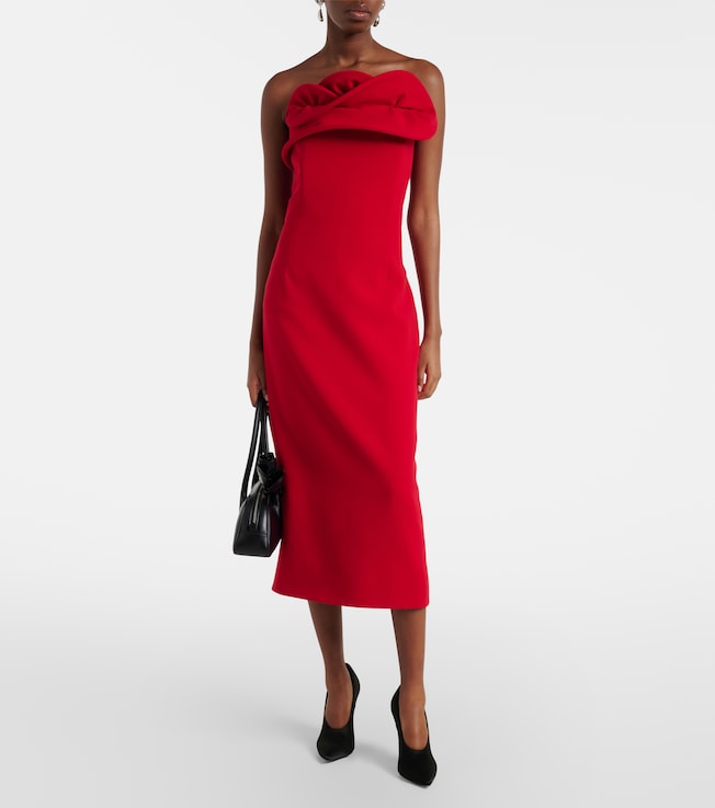 Magda Butrym Wool-blend bustier dress