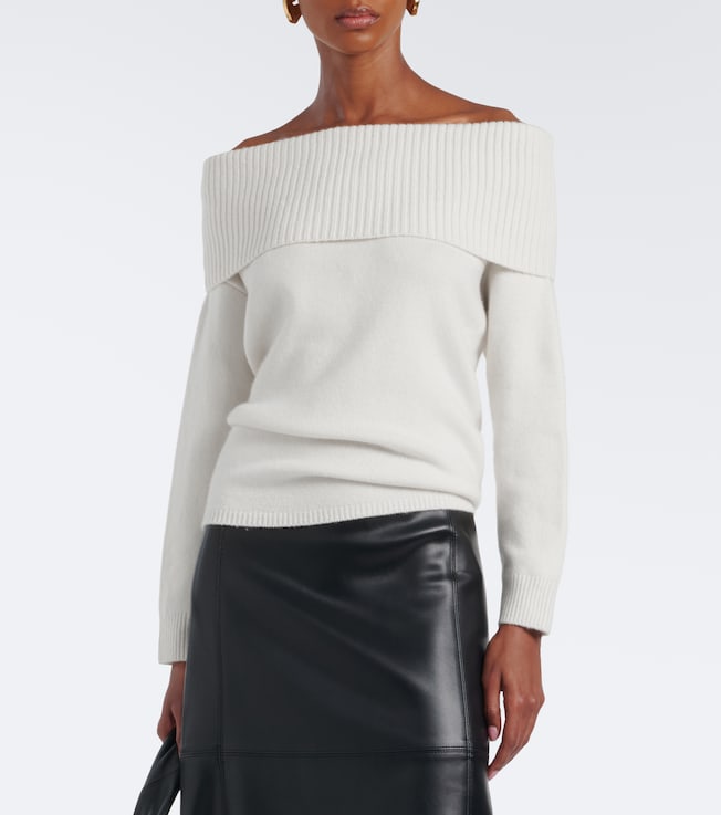 LOULOU DE SAISON Loulou de Saison Sibyl off-shoulder cashmere-blend sweater