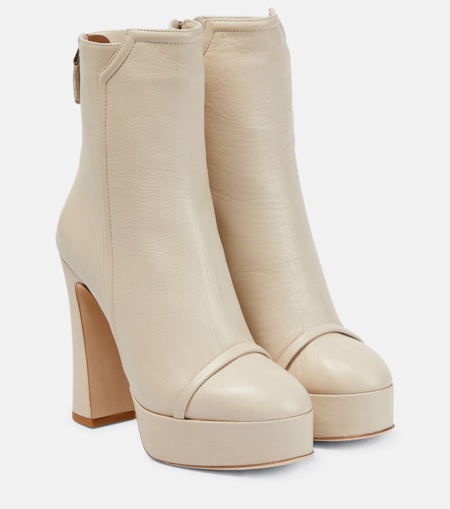 Malone Souliers Alexa platform leather ankle boots