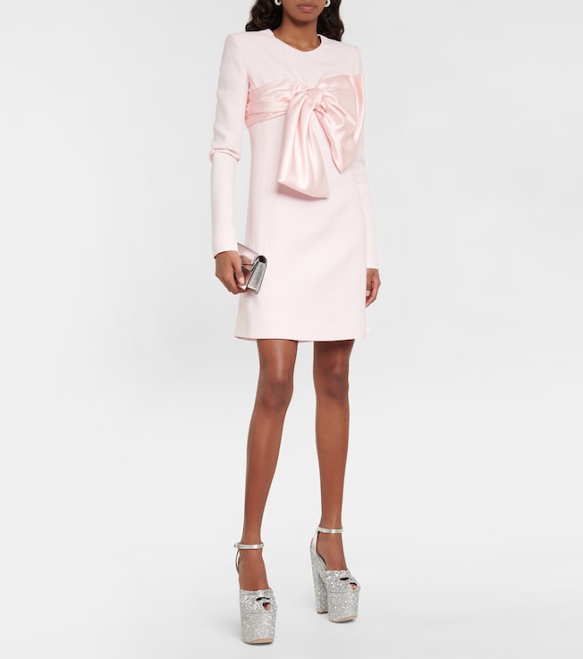 Giambattista Valli Bow-detail crêpe minidress