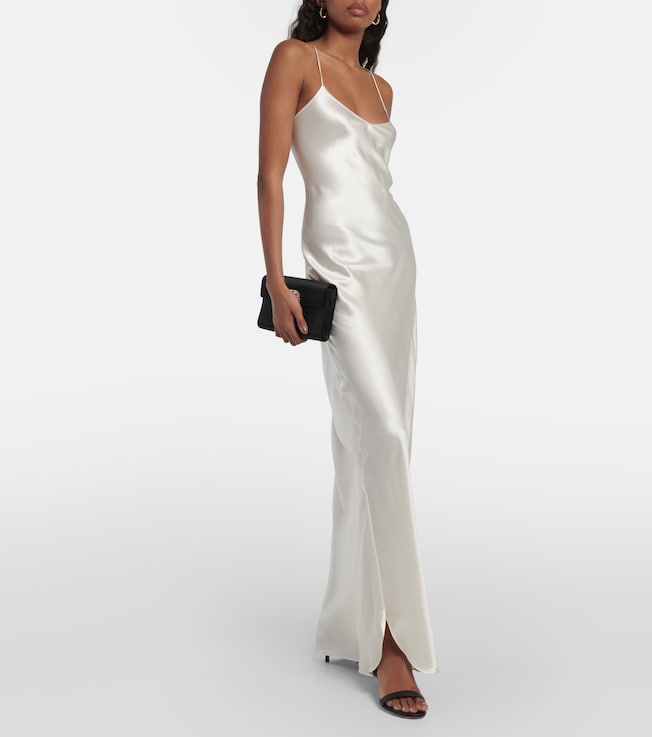 Nili Lotan Cami silk satin maxi dress