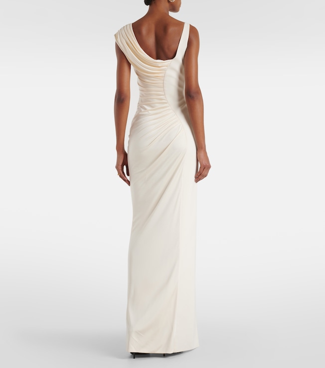 Versace Versace Medusa '95 draped crêpe gown