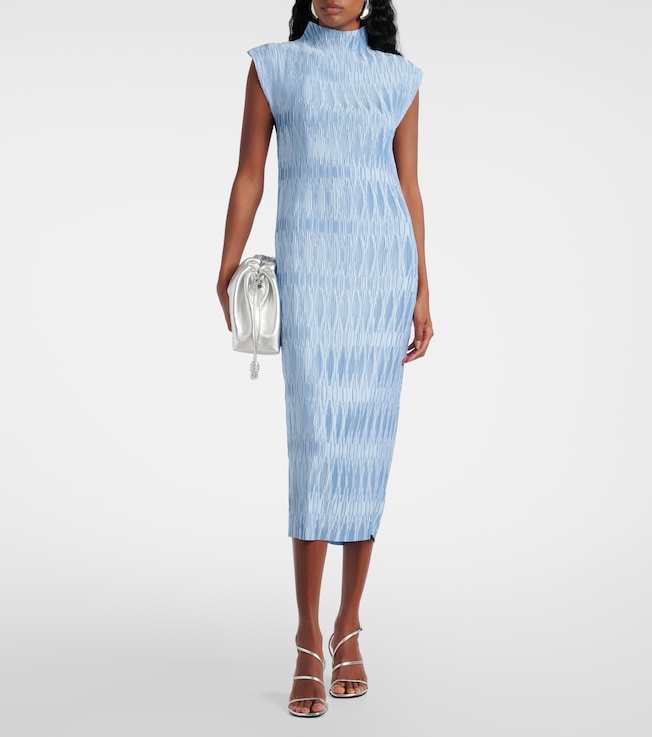 Veronica Beard Gramercy plissé midi dress