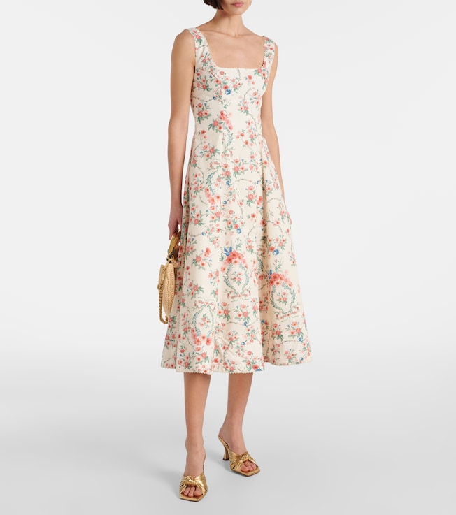 Agua by Agua Bendita Pistilo Mosqueta cotton midi dress