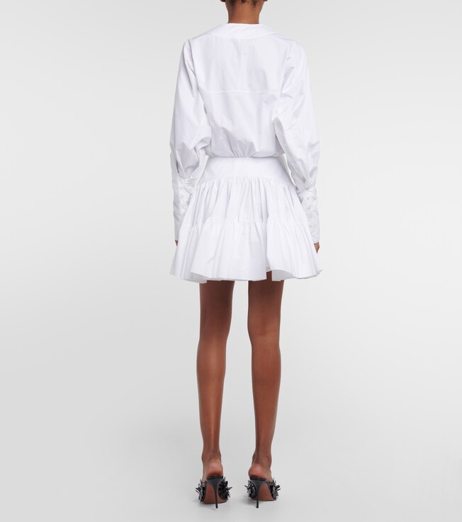 Alaïa Alaïa Cotton poplin minidress