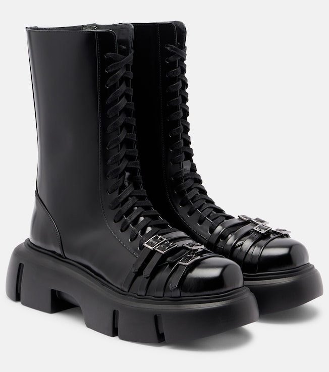 Simone Rocha Platform leather combat boots