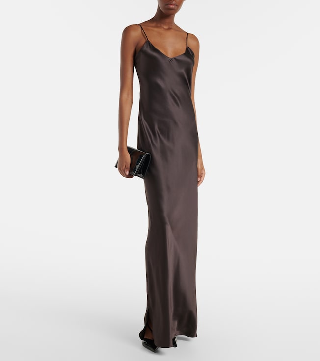 Nili Lotan Cami silk charmeuse slip dress