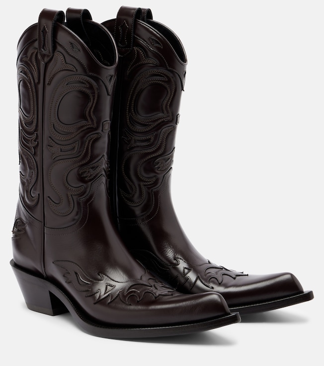 Acne Studios Bouni leather cowboy boots