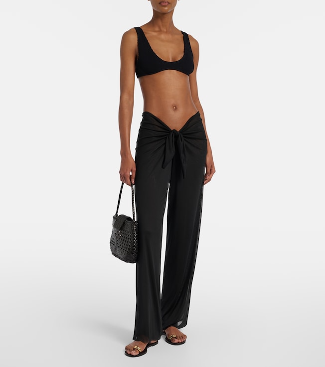 VIX PAULA HERMANNY Pareo draped wide-leg pants