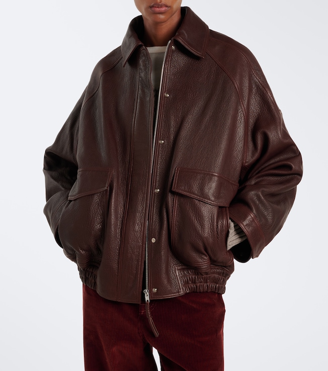 Róhe Leather blouson jacket