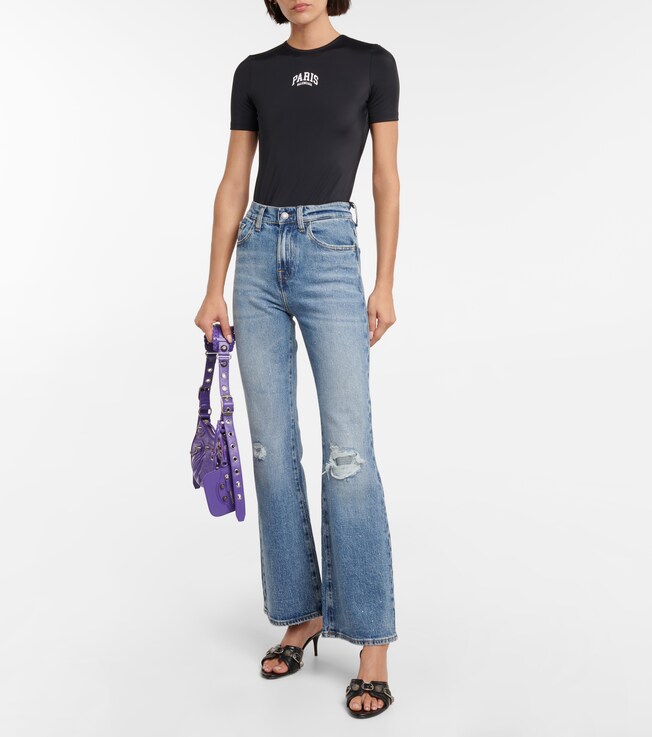 7 For All Mankind Riley Sneaker Boot cotton jeans